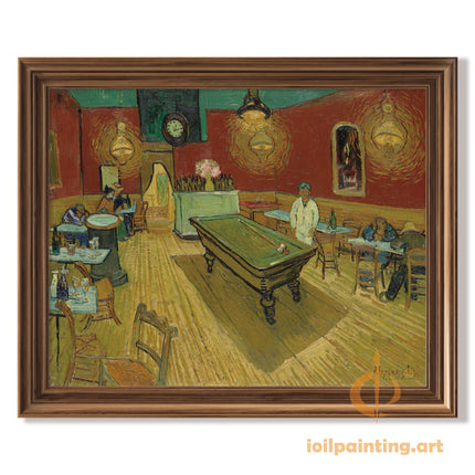 "Vincent van Gogh's 'The Billiard Room at Arles' - Premium Hand-Painted Oil Reproduction on Canvas"