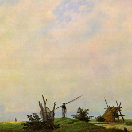 "Jean-Baptiste-Camille Corot's 'Countryside Fisherman' - Hand-Painted Barbizon School Oil Painting Reproduction"