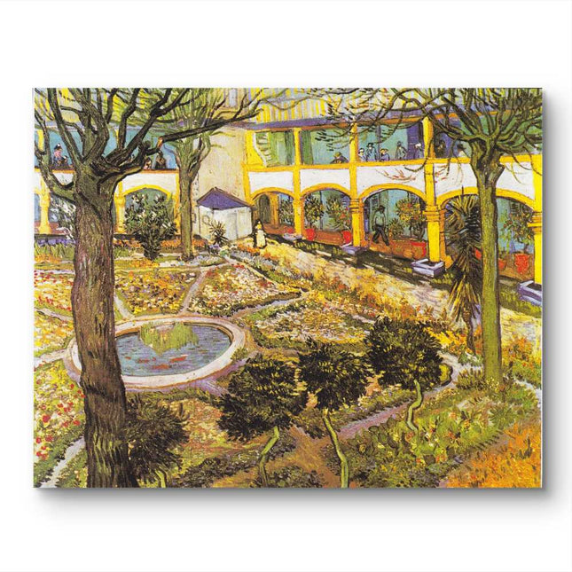 "Vincent van Gogh's 'Garden of Saint-Paul Hospital' - Premium Hand-Painted Oil Reproduction on Canvas"