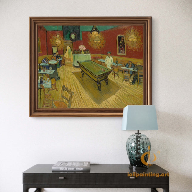 "Vincent van Gogh's 'The Billiard Room at Arles' - Premium Hand-Painted Oil Reproduction on Canvas"