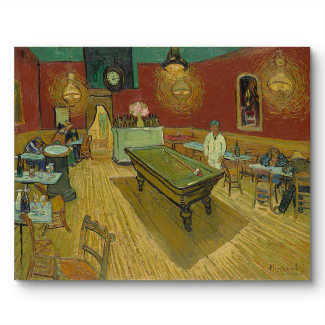 "Vincent van Gogh's 'The Billiard Room at Arles' - Premium Hand-Painted Oil Reproduction on Canvas"
