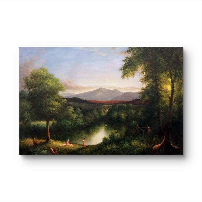 "Claude Lorrain's 'Serene Pastoral Landscape' - Premium Hand-Painted Oil Reproduction on Canvas"