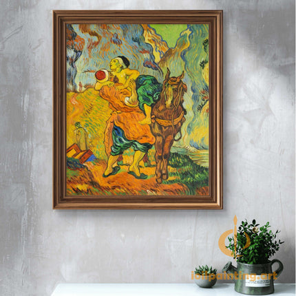 "Vincent van Gogh's 'The Good Samaritan' - Premium Hand-Painted Oil Reproduction on Canvas"