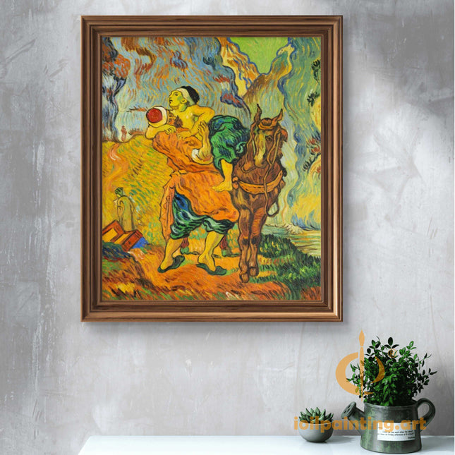 "Vincent van Gogh's 'The Good Samaritan' - Premium Hand-Painted Oil Reproduction on Canvas"