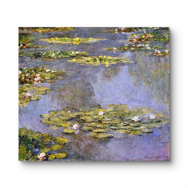 "Claude Monet's 'Water Lilies Pond' - Premium Hand-Painted Oil Reproduction on Canvas"