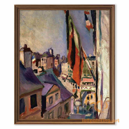 "Pierre-Auguste Renoir's 'Vibrant Cityscape' - Premium Hand-Painted Oil Painting Reproduction"