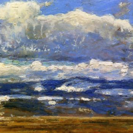 "Claude Monet's 'Dramatic Skies Over Open Land' - Hand-Painted Impressionist Oil Painting Reproduction"