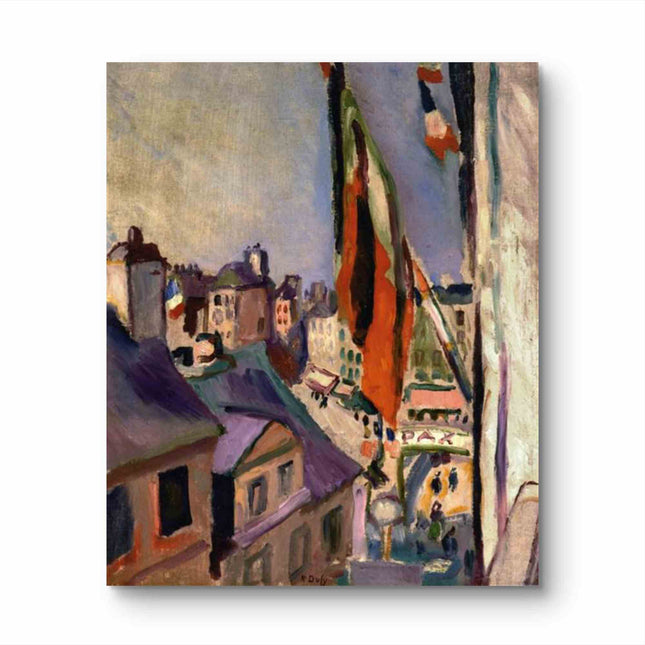 "Pierre-Auguste Renoir's 'Vibrant Cityscape' - Premium Hand-Painted Oil Painting Reproduction"