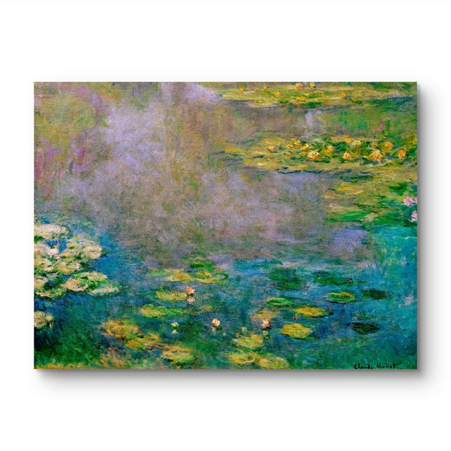 "Claude Monet's 'Water Lilies' - Premium Hand-Painted Oil Reproduction on Canvas"