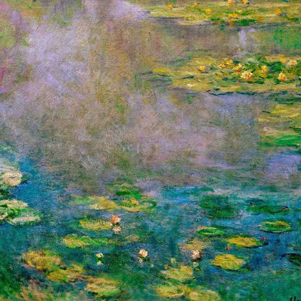 "Claude Monet's 'Water Lilies' - Premium Hand-Painted Oil Reproduction on Canvas"