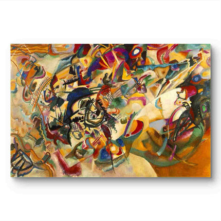 "Wassily Kandinsky's 'Abstract Symphony' - Premium Hand-Painted Oil Reproduction on Canvas"