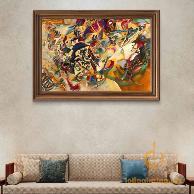 "Wassily Kandinsky's 'Abstract Symphony' - Premium Hand-Painted Oil Reproduction on Canvas"