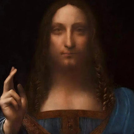 "Leonardo da Vinci's 'Salvator Mundi' - Premium Hand-Painted Oil Reproduction on Canvas"