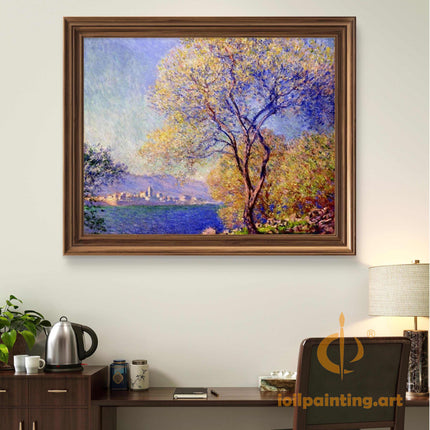 "Claude Monet's 'Lakeside Serenity' - Premium Hand-Painted Oil Reproduction on Canvas"