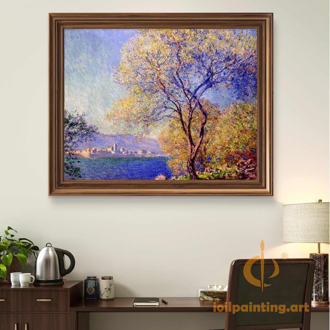 "Claude Monet's 'Lakeside Serenity' - Premium Hand-Painted Oil Reproduction on Canvas"