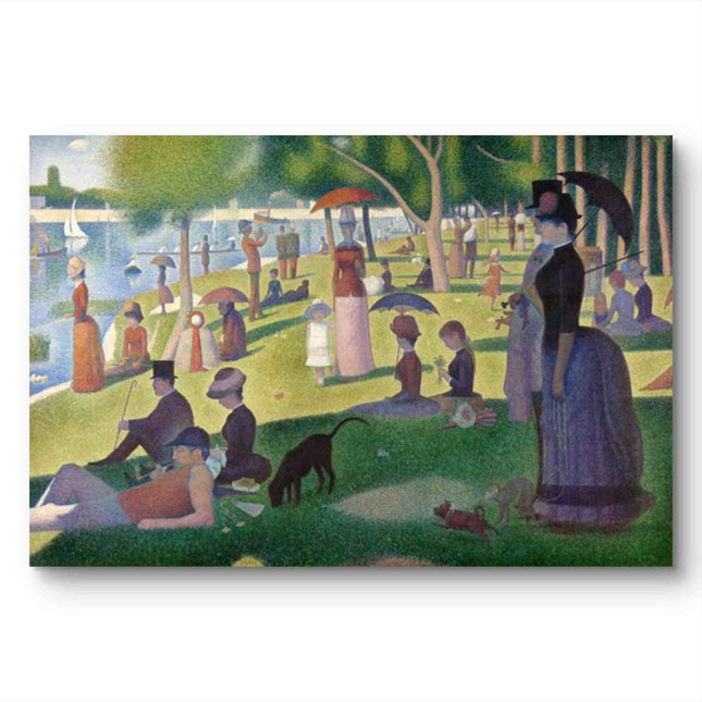 "Georges Seurat's 'A Sunday Afternoon on the Island of La Grande Jatte' - Premium Hand-Painted Oil Reproduction on Canvas"