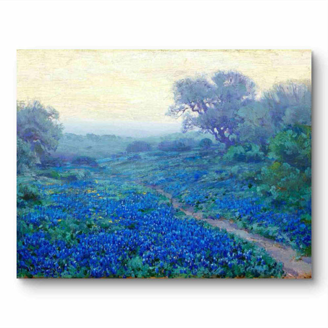 "Julian Onderdonk's 'Texas Bluebonnet Field' - Premium Hand-Painted Oil Reproduction on Canvas"