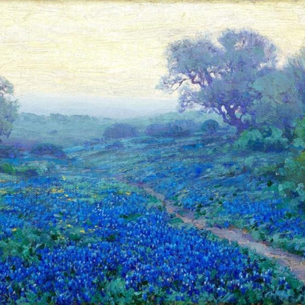 "Julian Onderdonk's 'Texas Bluebonnet Field' - Premium Hand-Painted Oil Reproduction on Canvas"
