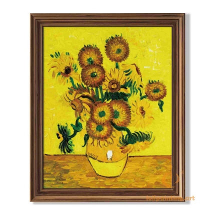 "Vincent van Gogh's 'Sunflowers' - Premium Hand-Painted Oil Reproduction on Canvas"