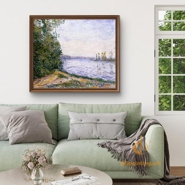 "Claude Monet's 'Tranquil Waters' - Hand-Painted Impressionist Oil Painting Reproduction"