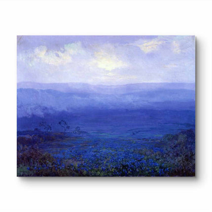 "Robert Julian Onderdonk's 'Texas Bluebonnet Serenity' - Premium Hand-Painted Oil Reproduction on Canvas"