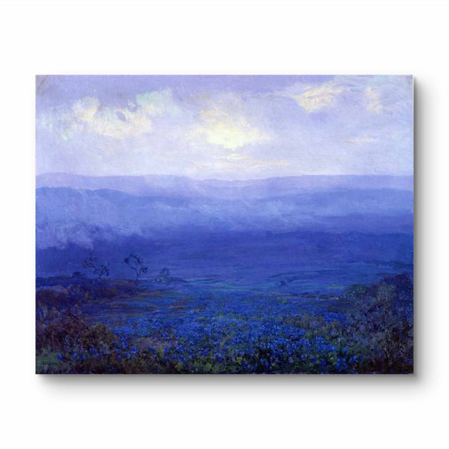 "Robert Julian Onderdonk's 'Texas Bluebonnet Serenity' - Premium Hand-Painted Oil Reproduction on Canvas"