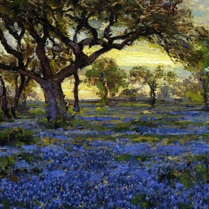 "Robert Julian Onderdonk's 'Bluebonnet Meadow' - Premium Hand-Painted Oil Reproduction on Canvas"