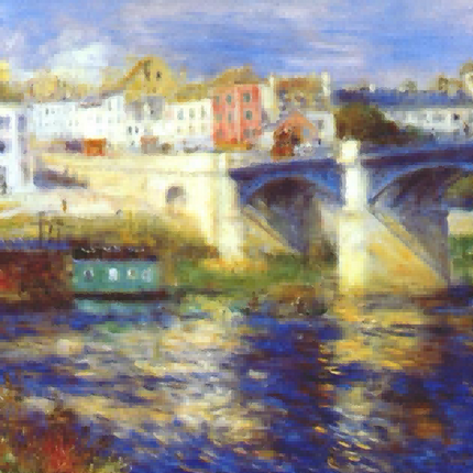 "Pierre-Auguste Renoir's 'The Blue Bridge' - Premium Hand-Painted Impressionist Oil Painting Reproduction"