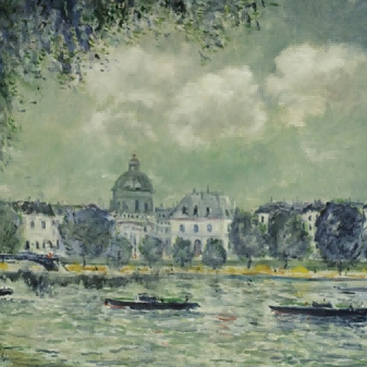 "Alfred Sisley's 'Tranquil Riverside' - Hand-Painted Impressionist Oil Painting Reproduction"