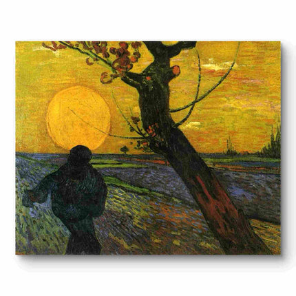 "Vincent van Gogh's 'Sunlit Landscape with Figure' - Premium Hand-Painted Oil Reproduction on Canvas"
