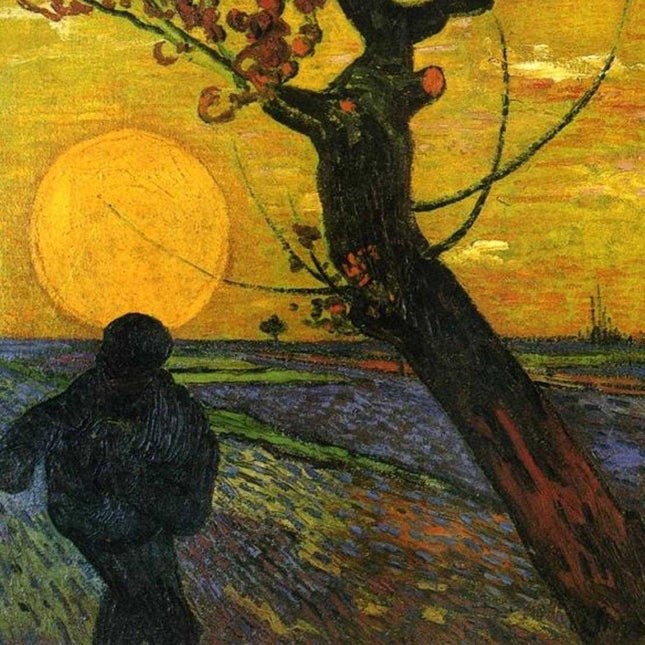 "Vincent van Gogh's 'Sunlit Landscape with Figure' - Premium Hand-Painted Oil Reproduction on Canvas"