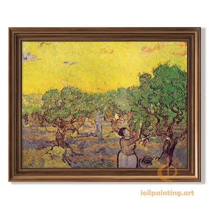 "Vincent van Gogh's 'Olive Pickers in Provence' - Premium Hand-Painted Oil Reproduction on Canvas"