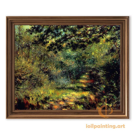 "Pierre-Auguste Renoir's 'Forest Pathway' - Premium Hand-Painted Oil Painting Reproduction"