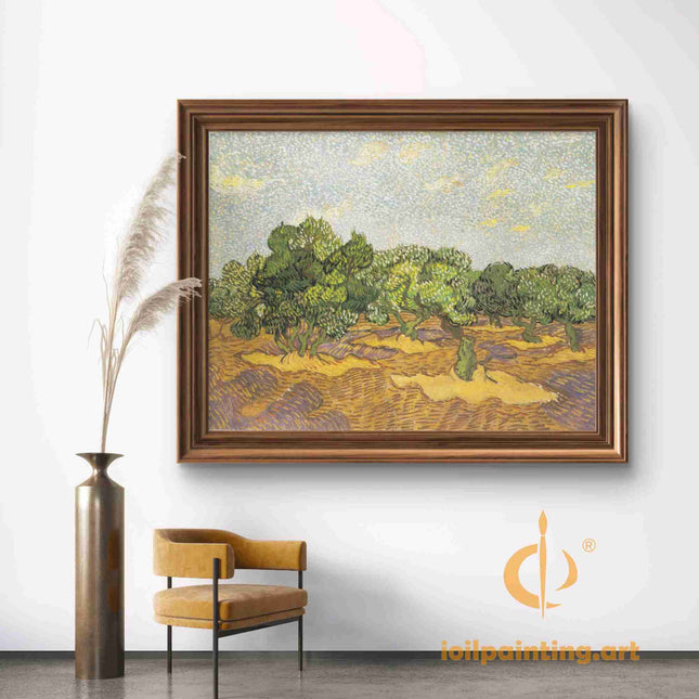 "Vincent van Gogh's 'Olive Grove' - Premium Hand-Painted Oil Reproduction on Canvas"