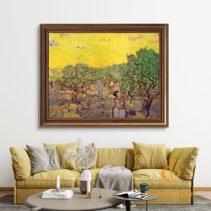 "Vincent van Gogh's 'Olive Pickers in Provence' - Premium Hand-Painted Oil Reproduction on Canvas"
