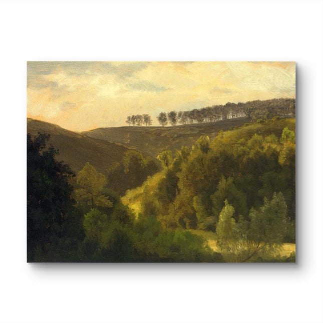 "John Constable's 'Verdant Valley Serenity' - Hand-Painted Landscape Oil Painting Reproduction"