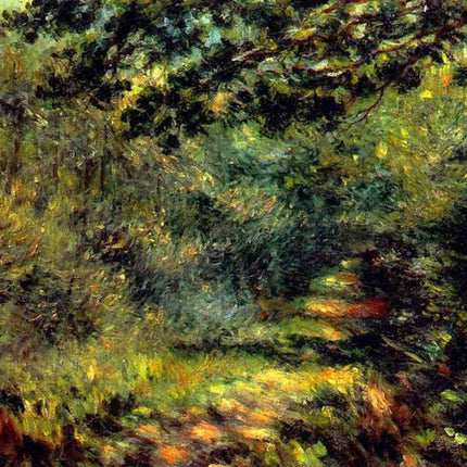 "Pierre-Auguste Renoir's 'Forest Pathway' - Premium Hand-Painted Oil Painting Reproduction"