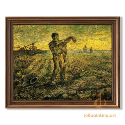 "Vincent van Gogh's 'The Sower' - Premium Hand-Painted Oil Reproduction on Canvas"