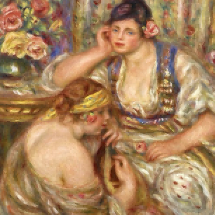 "Pierre-Auguste Renoir's 'Intimate Conversation' - Premium Hand-Painted Oil Painting Reproduction"