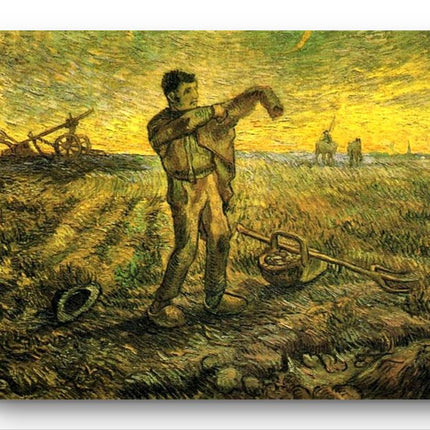 "Vincent van Gogh's 'The Sower' - Premium Hand-Painted Oil Reproduction on Canvas"