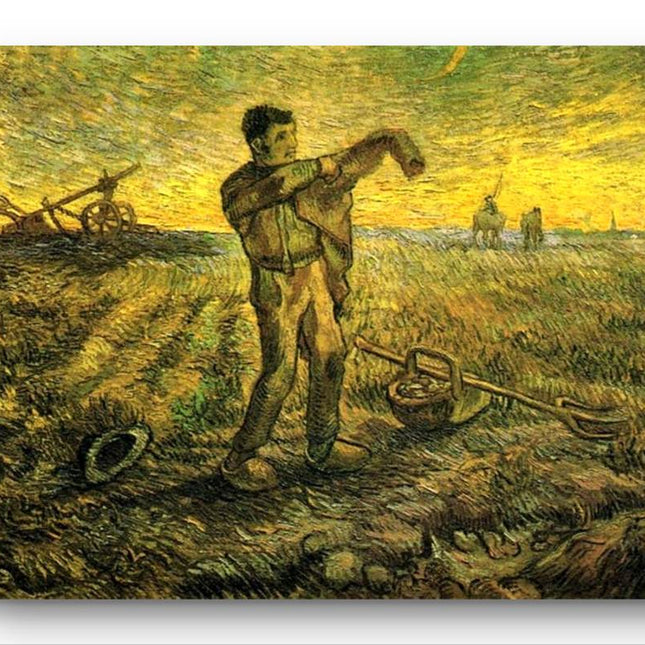 "Vincent van Gogh's 'The Sower' - Premium Hand-Painted Oil Reproduction on Canvas"