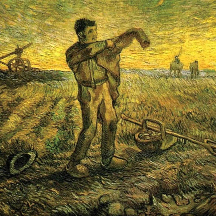 "Vincent van Gogh's 'The Sower' - Premium Hand-Painted Oil Reproduction on Canvas"