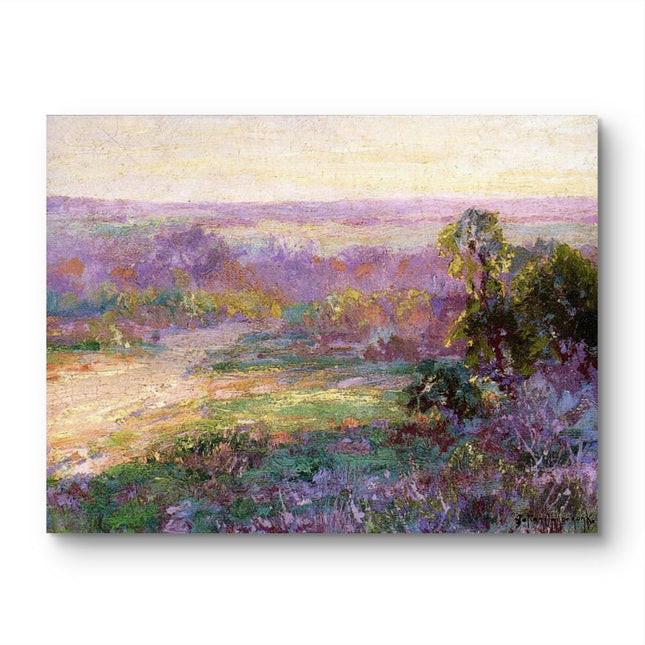 "Julian Onderdonk's 'Golden Hour Meadow' Oil Painting Reproduction - Vibrant Landscape with Wildflowers"