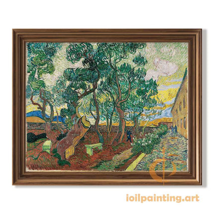 "Vincent van Gogh's 'Twilight Trees with Rustic Path' - Premium Hand-Painted Oil Reproduction on Canvas"
