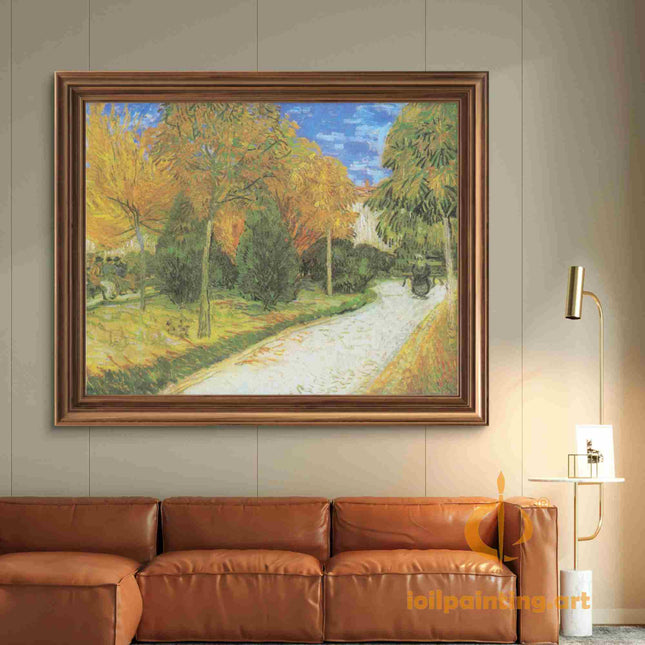 "Vincent van Gogh's 'Autumn Trees Landscape' - Premium Hand-Painted Oil Reproduction on Canvas"