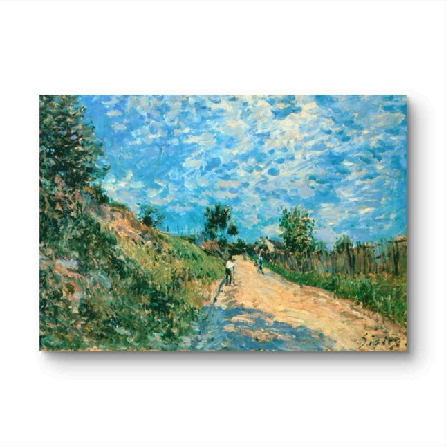 "Claude Monet's 'Country Lane in Summer' - Hand-Painted Impressionist Oil Painting Reproduction"