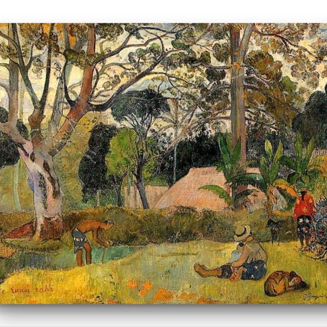"Paul Gauguin's 'Tropical Idyll' - Premium Hand-Painted Oil Reproduction on Canvas"