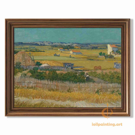 "Vincent van Gogh's 'Countryside Serenity' - Premium Hand-Painted Oil Reproduction on Canvas"