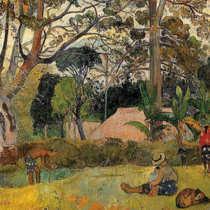 "Paul Gauguin's 'Tropical Idyll' - Premium Hand-Painted Oil Reproduction on Canvas"