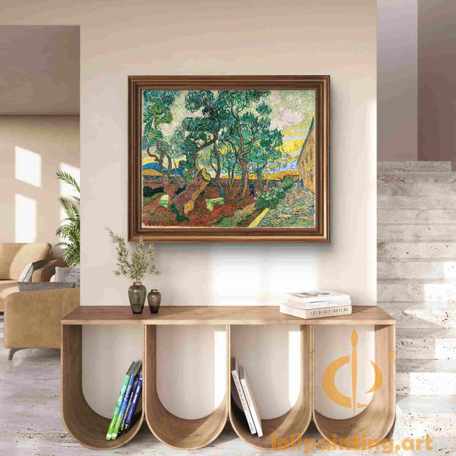 "Vincent van Gogh's 'Twilight Trees with Rustic Path' - Premium Hand-Painted Oil Reproduction on Canvas"